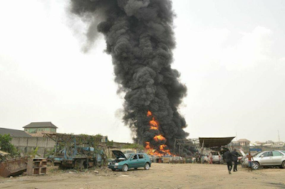 2aa Black soot: 15 mechanics arrested for illegal burning of used tyres, condemned engine oil in Rivers state (photos)