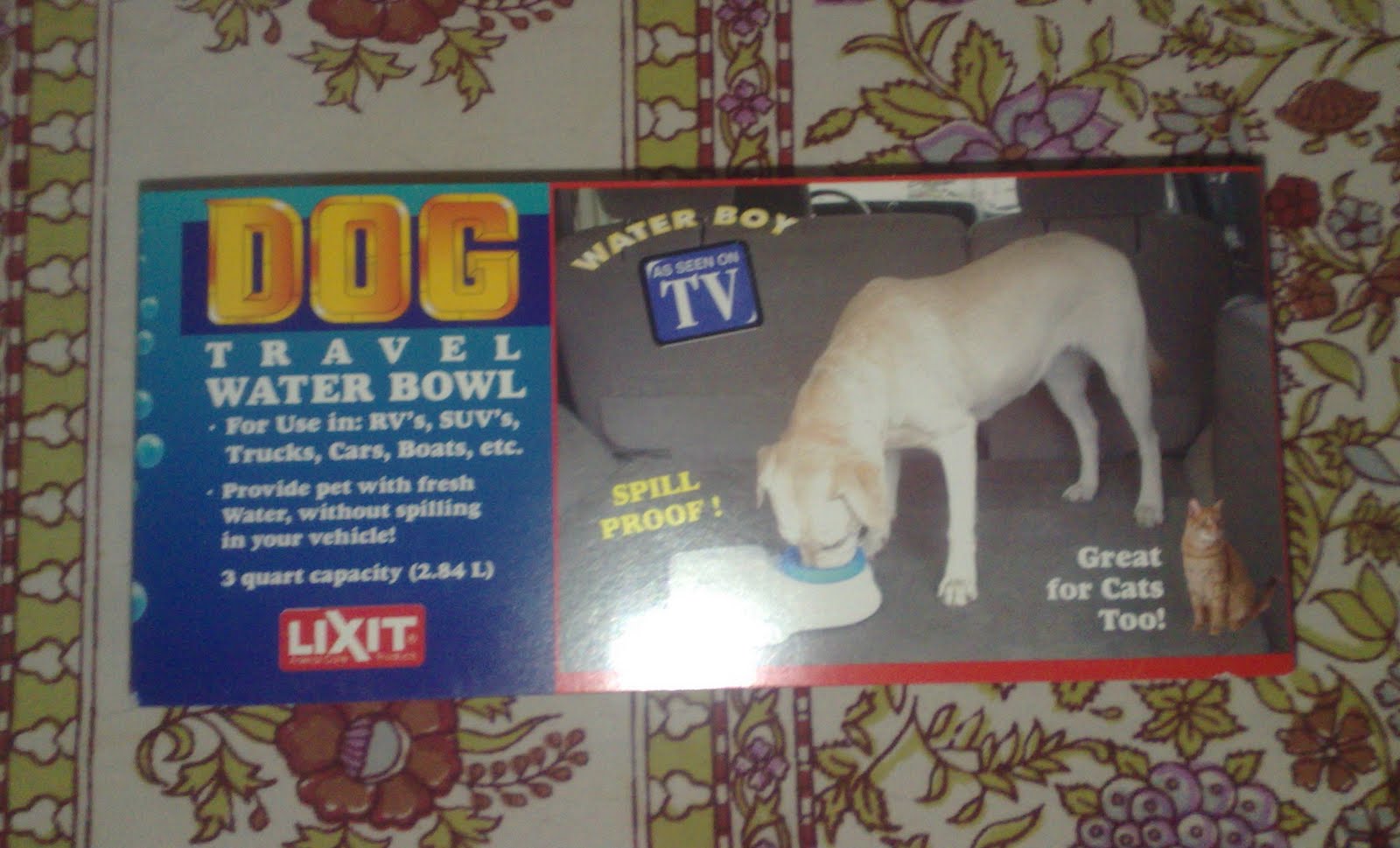 ReviewCoup Lixit Waterboy Travel Water Bowl (For Dogs & Cats)