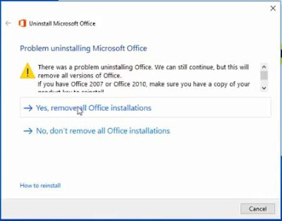 uninstall office 2016 tidak bisa