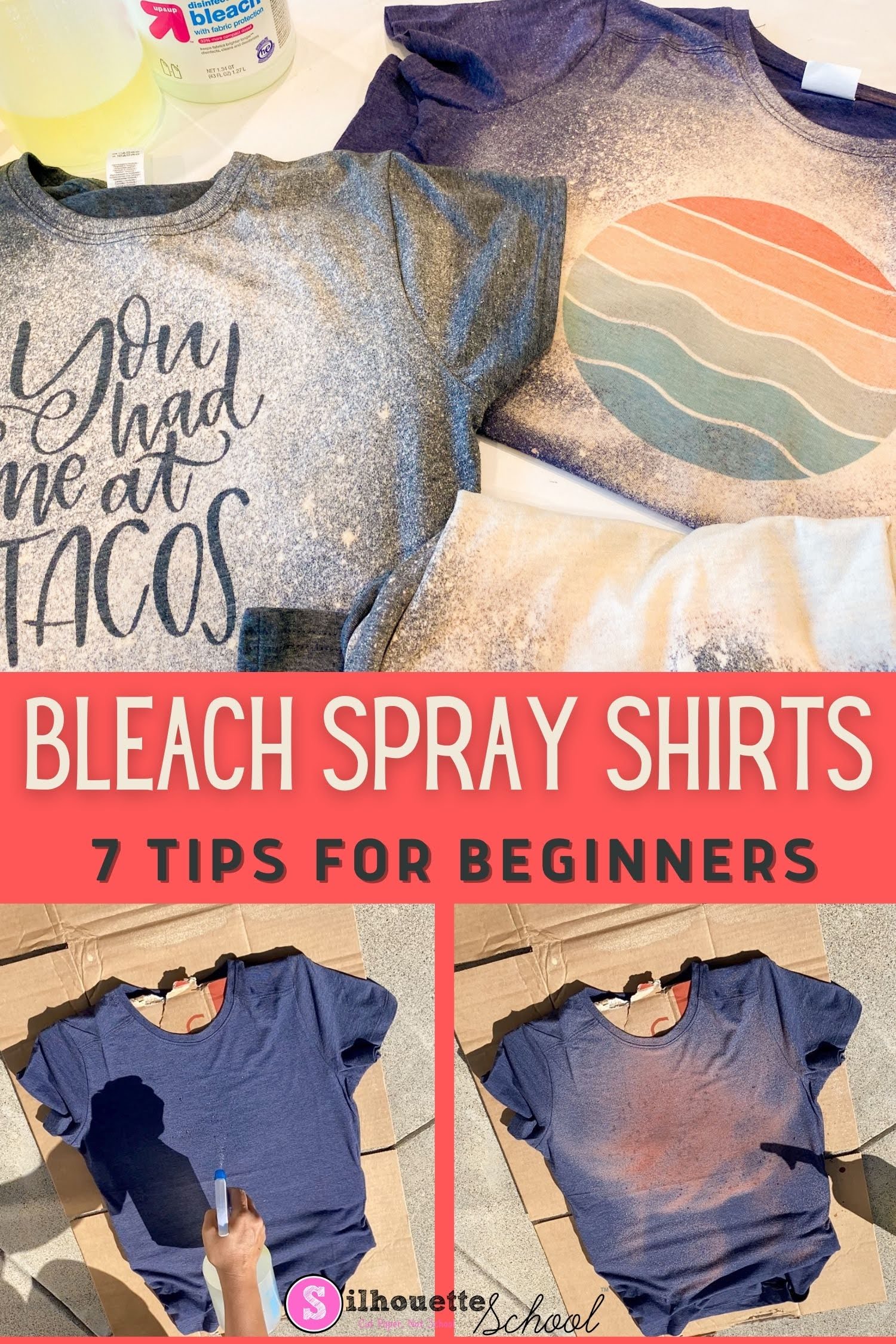 Bleach Spray Shirts: 7 DIY Tips for Beginners - Silhouette School