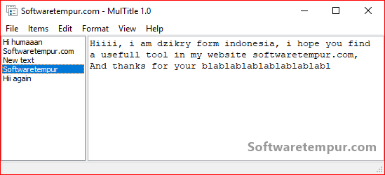 Multitle v1.0 Multitle for save text files in single packed