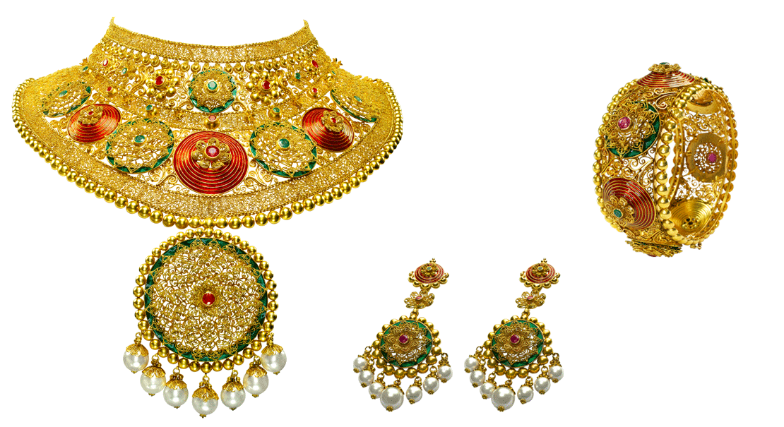 Azva wedding jewelry range- A simple way to adorn young indian brides ...