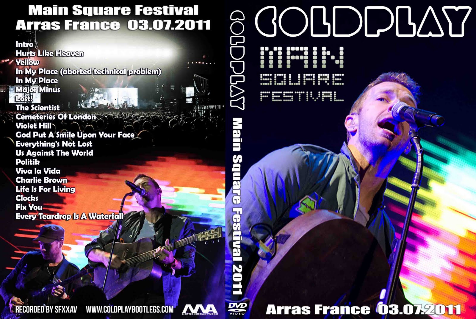DVD Concert TH Power By Deer 5001: Coldplay - 2011-07-03 - Main Square ...