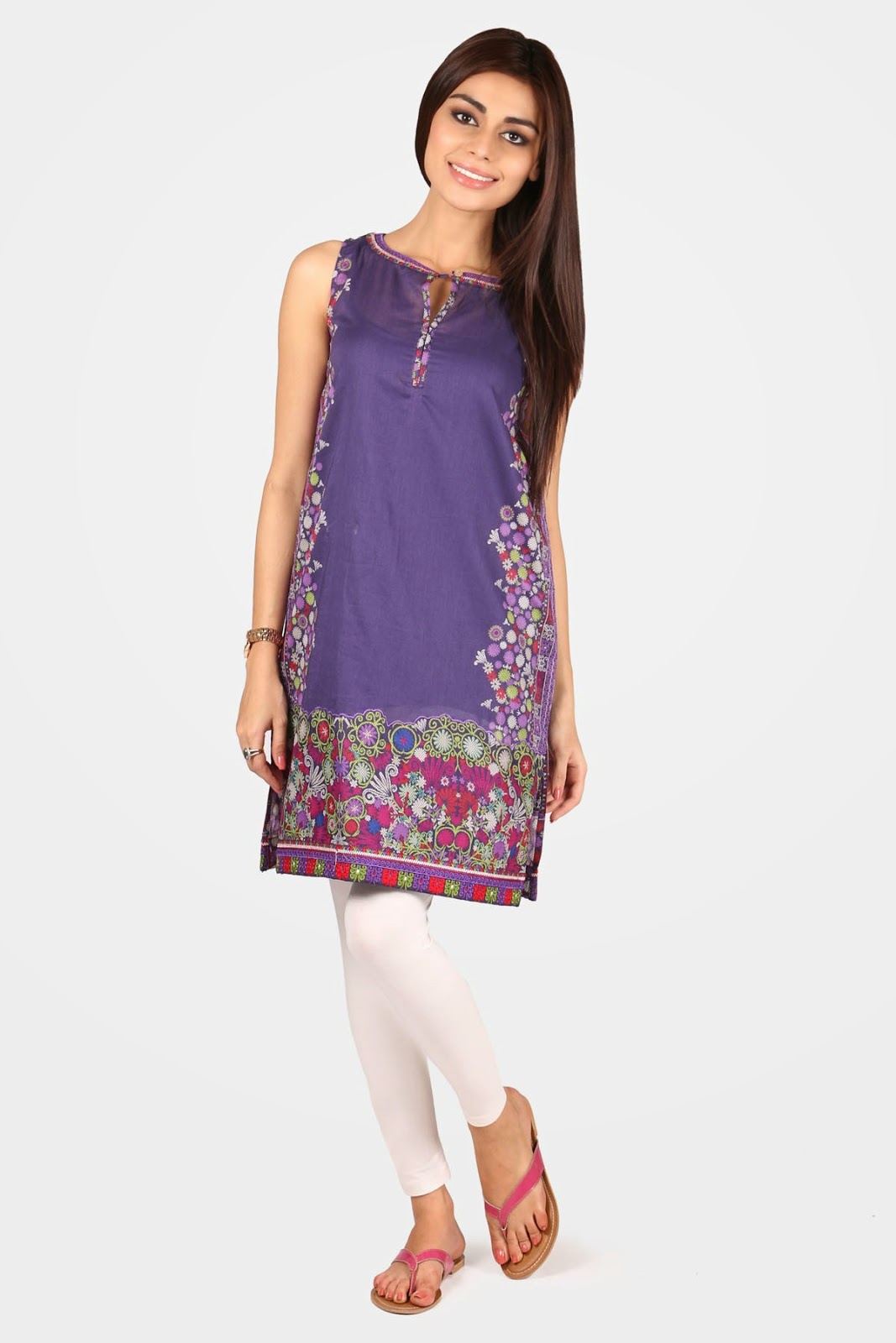 Latest women short kurta by khaadi 2014-2015 | Pakistani Fashion Trends