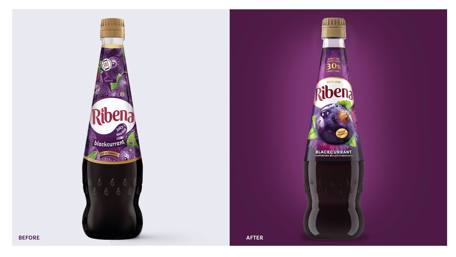 Ribena brand renovation Packaging Of The World