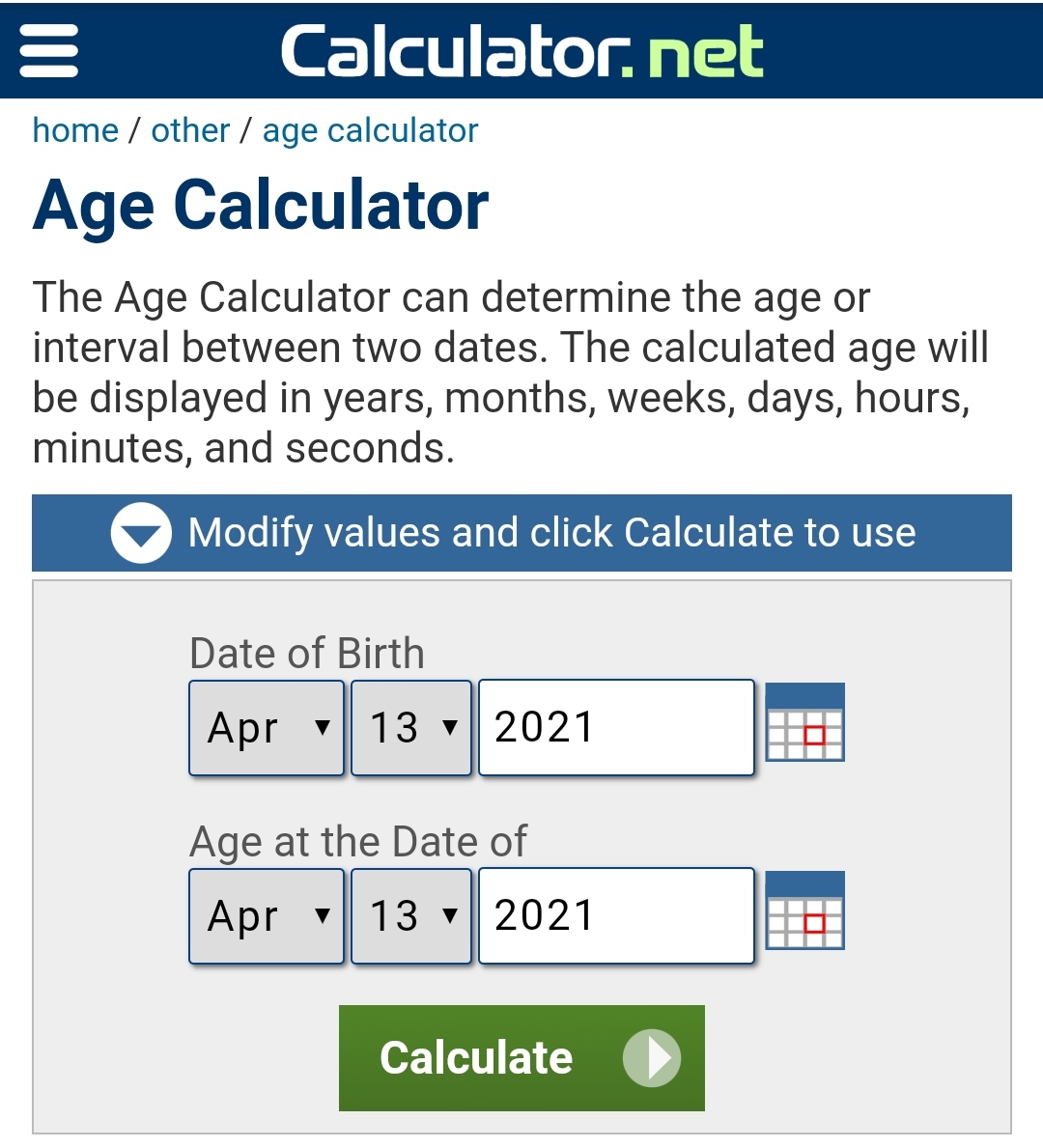 Calculate your current age using age calculator, know the age year