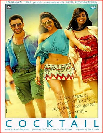 Poster Of Cocktail 2012 Hindi 600MB BRRip 720p ESubs HEVC Watch Online Free Download downloadhub.in