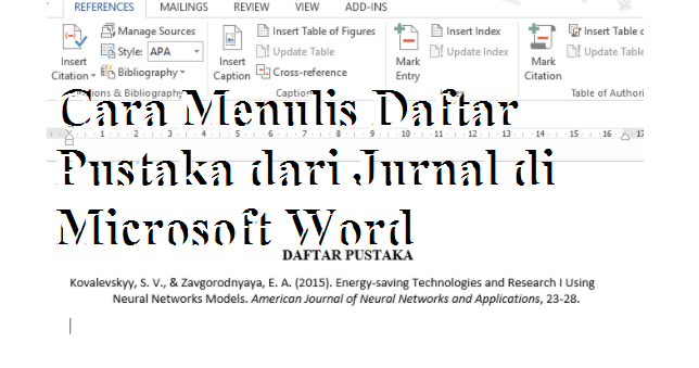 Panduan Cara Menulis Daftar Pustaka dari Jurnal di Panduan Cara Menulis Daftar Pustaka dari Jurnal di