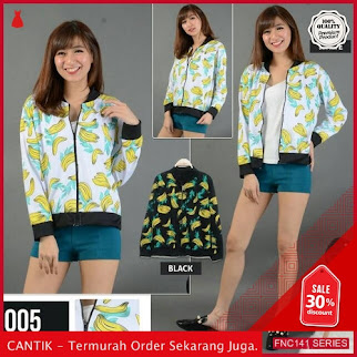 FNC141B60 Bomber Jacket Banana Babyterri Wanita BMGShop L Serba 40 Ribuan