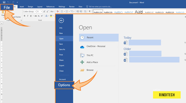 Cara Merubah Ukuran Inchi ke Centimeter di Microsoft Word