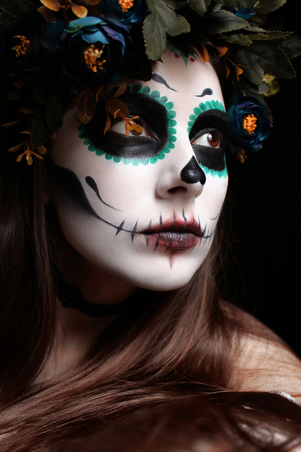 Sugar Skull Inspired Halloween | Makeup Tutorial | Girl