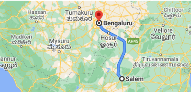 salem to bangalore taxi