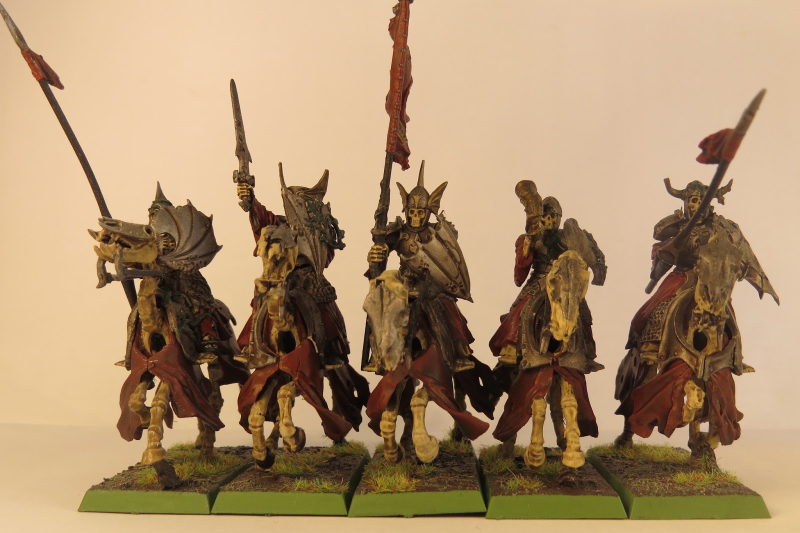 5 Chevaliers Vampires Warhammer Metal – Blood Knights, Vampire Counts 2007