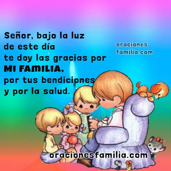 bendiciones de Dios para familia oraciones cortas cristianas