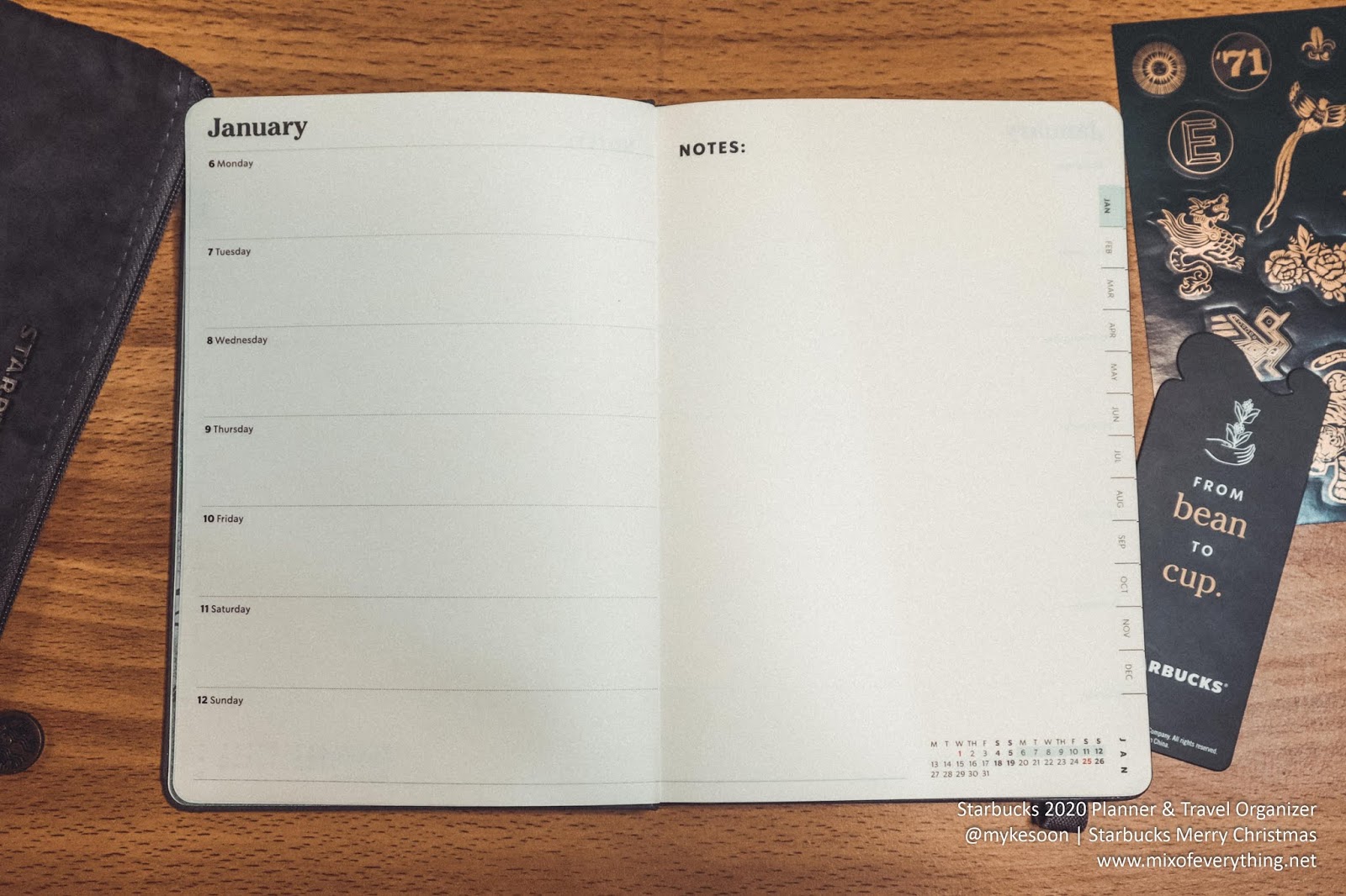 Detailed Unboxing of the Starbucks 2020 Planners & Travel Organizer