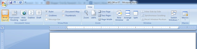 MS Word View Tab