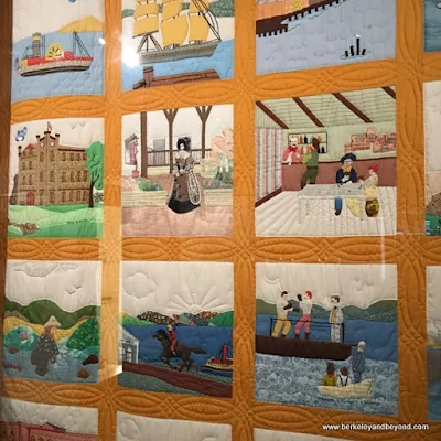 Benicia history quilt at Benicia Historical Museum at the Camel Barns in Benicia, California