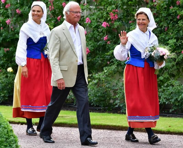 King Carl Gustaf, Queen Silvia and Crown Princess Victoria attended the Solliden Award 2021 Ceremony