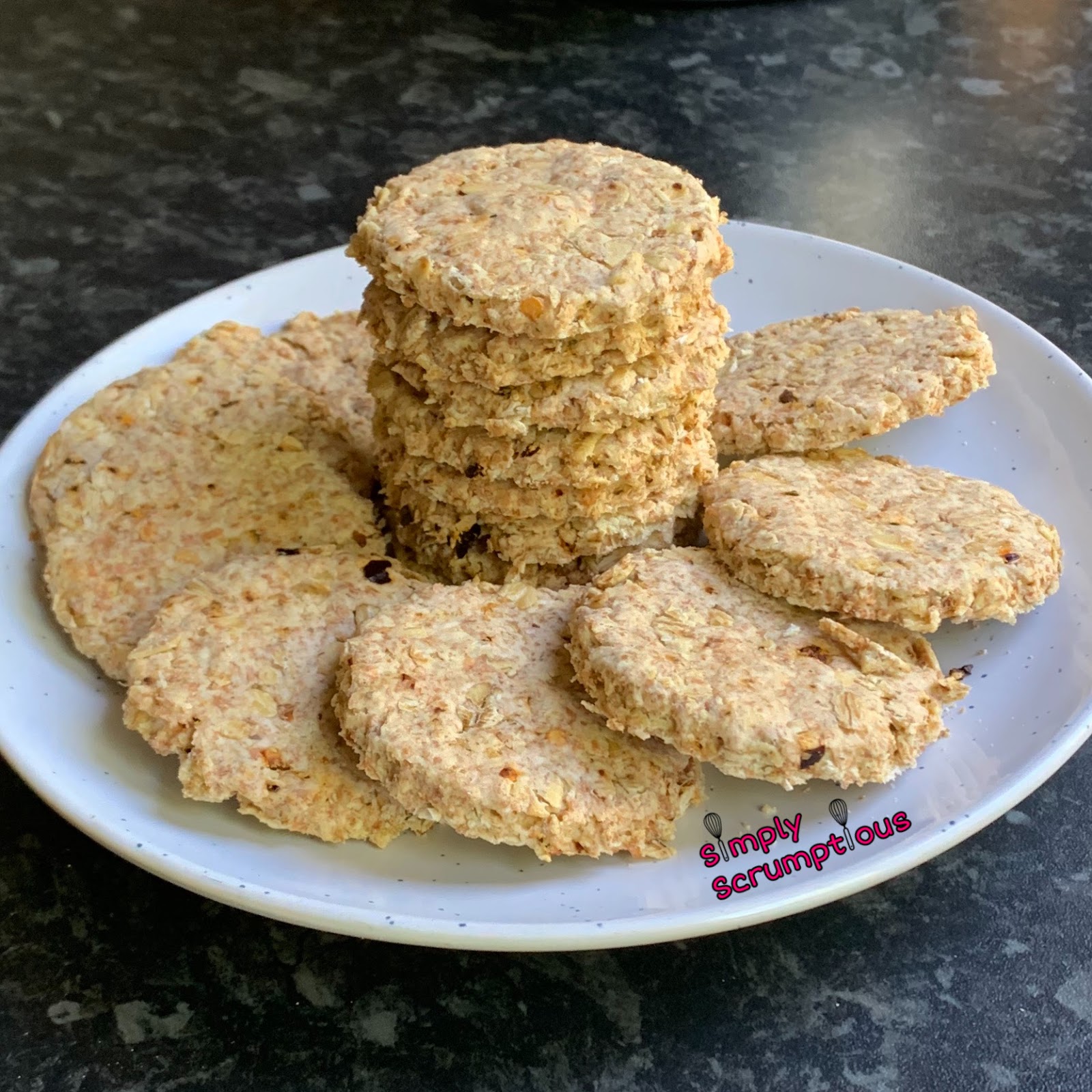Savoury Chipotle Chilli Oat Biscuits