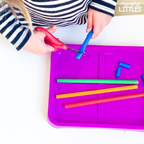 Fine Motor Straw Fun! Engaging Littles