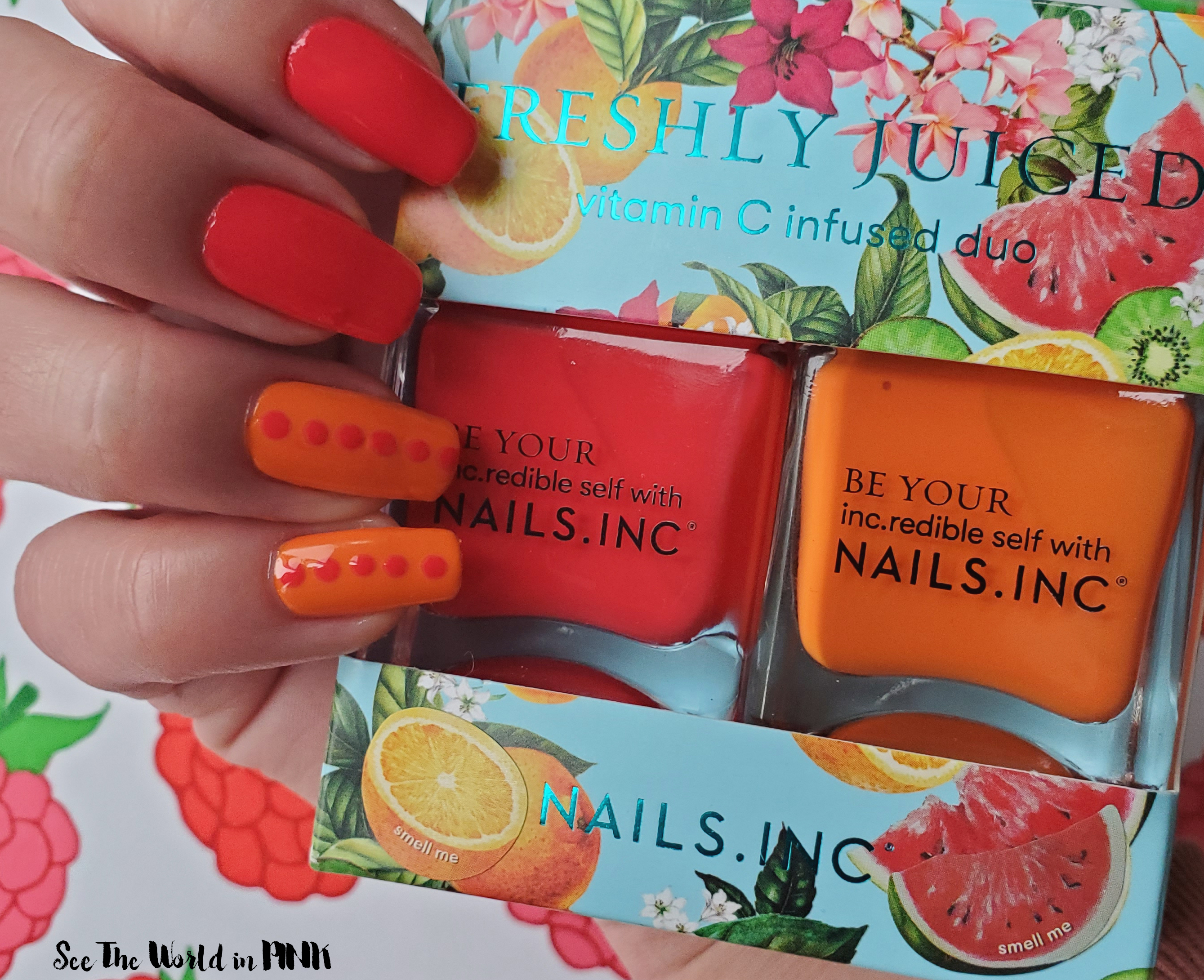 Manicure Monday Nails Inc. Freshly Juiced Nail Polish Duo See the