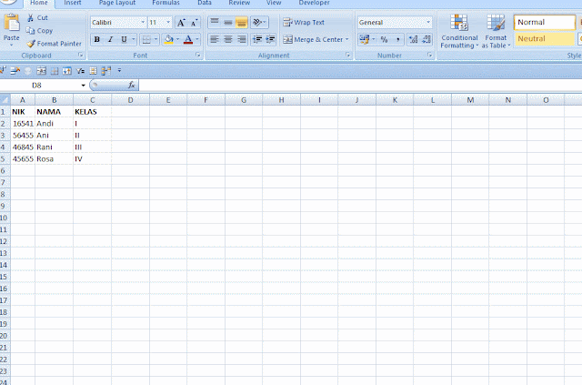 Membuat Cell Excel Polos - Enable/Visible Gridlines