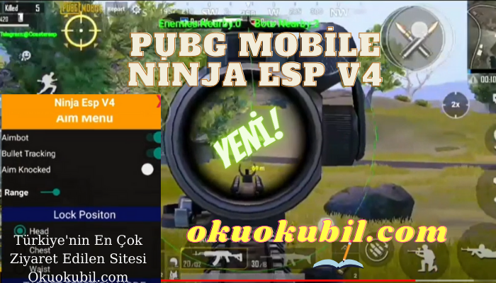 Pubg Mobile Aim Menü Ninja v4 ESP Aim Knocked Hileli Rootsuz Apk 2021