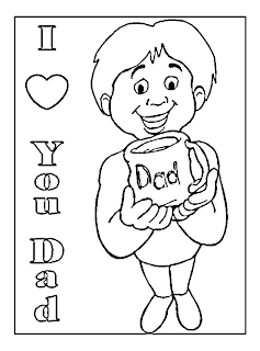 Free Coloring Pages: I Love You Dad Coloring Pages