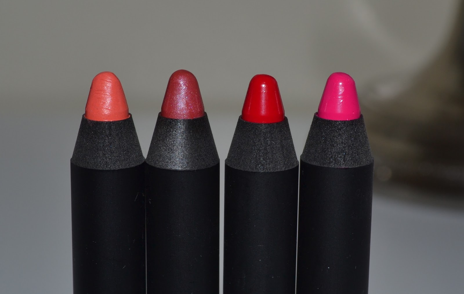 NARS Cosmetics Satin Lip Pencils (4 Shades) Swatches and Review
