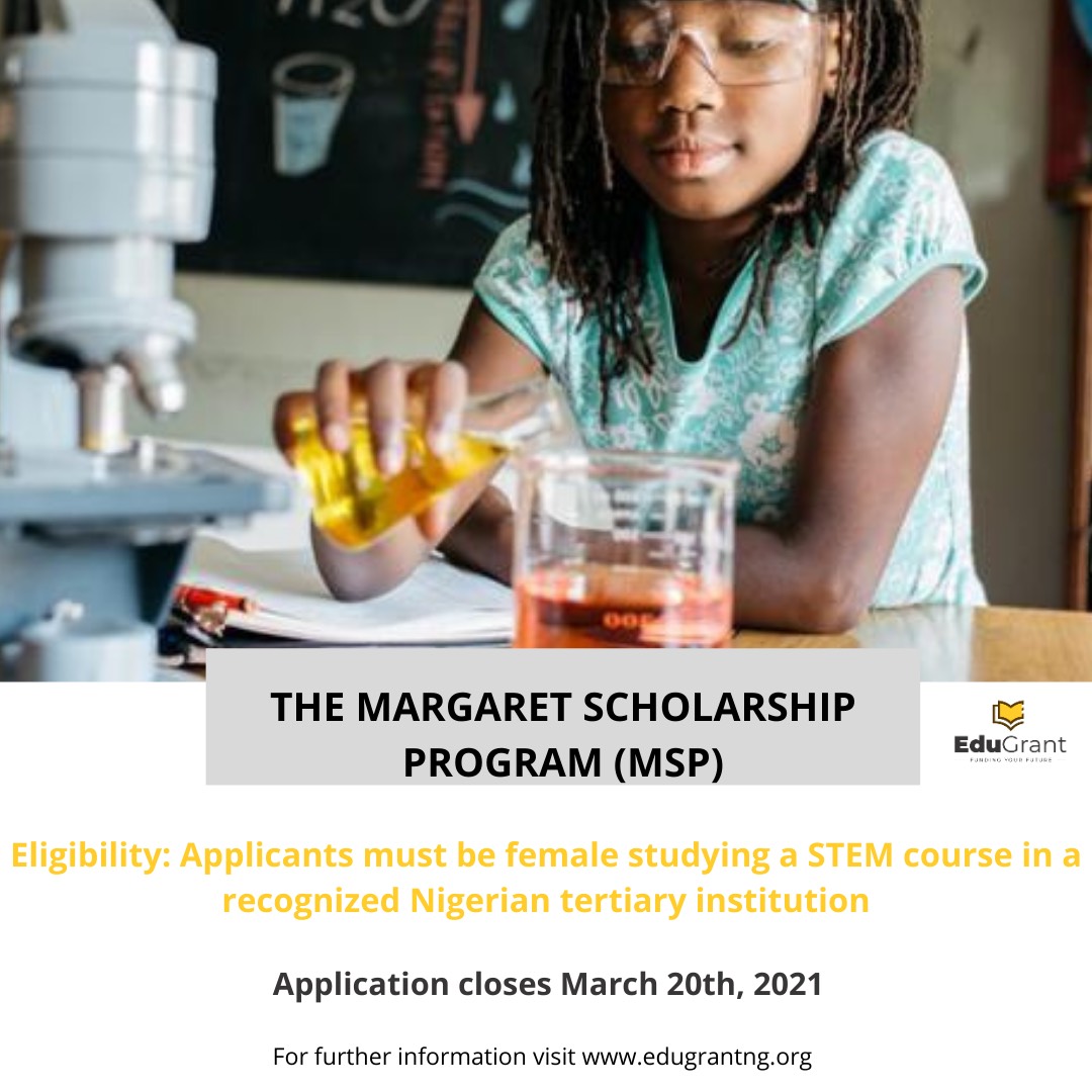Margaret Scholarship Program (MSP) 2021 | UG Female Students