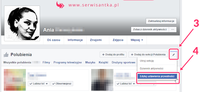 Ustawienia prywatności facebook kto widzi moje like'i