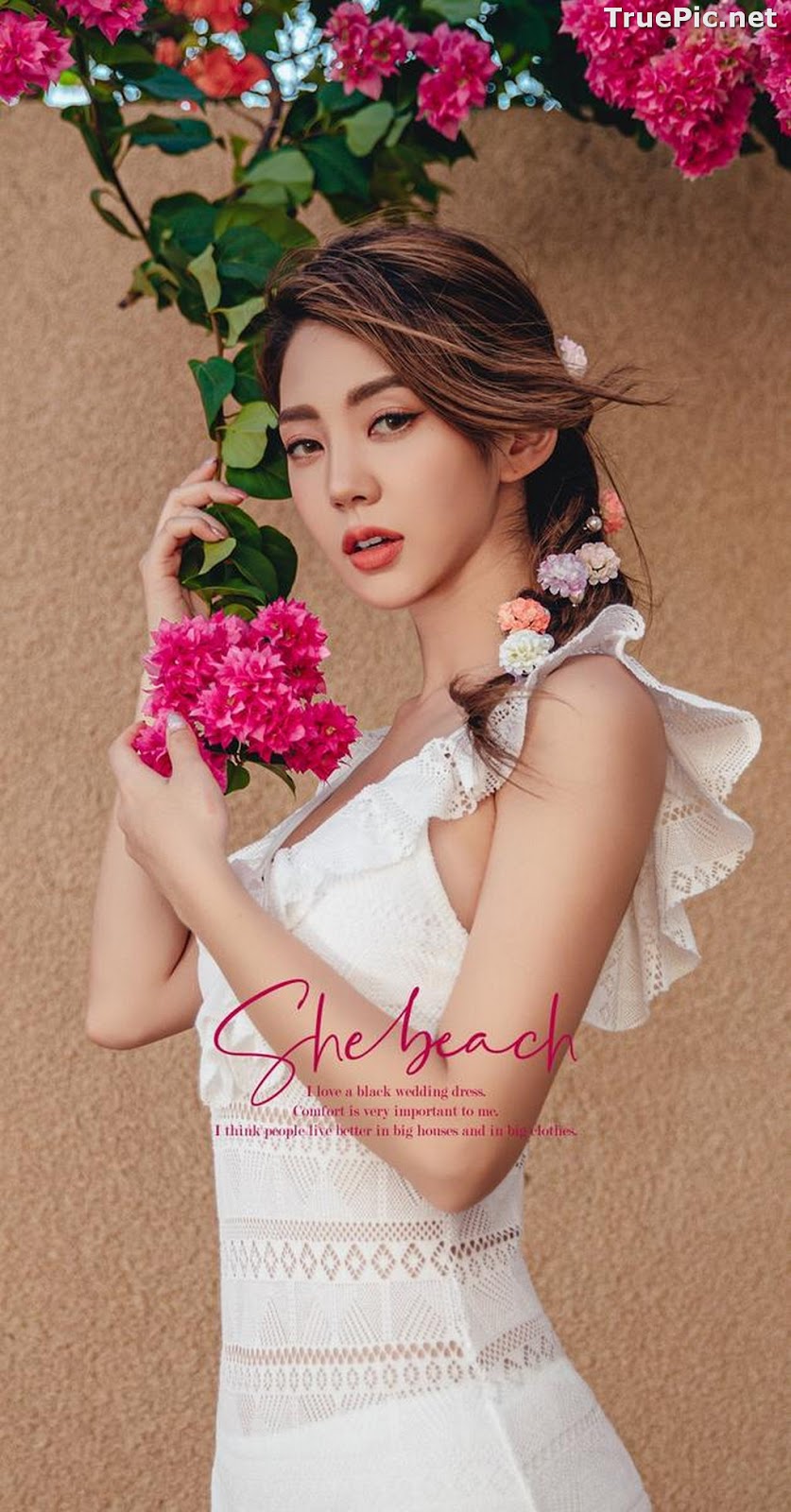 Image Korean Fashion Model - Lee Chae Eun - Linda One Piece Swimsuit - TruePic.net - Picture-15