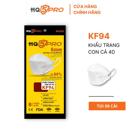 KHẨU TRANG CON CÁ 4D KF94