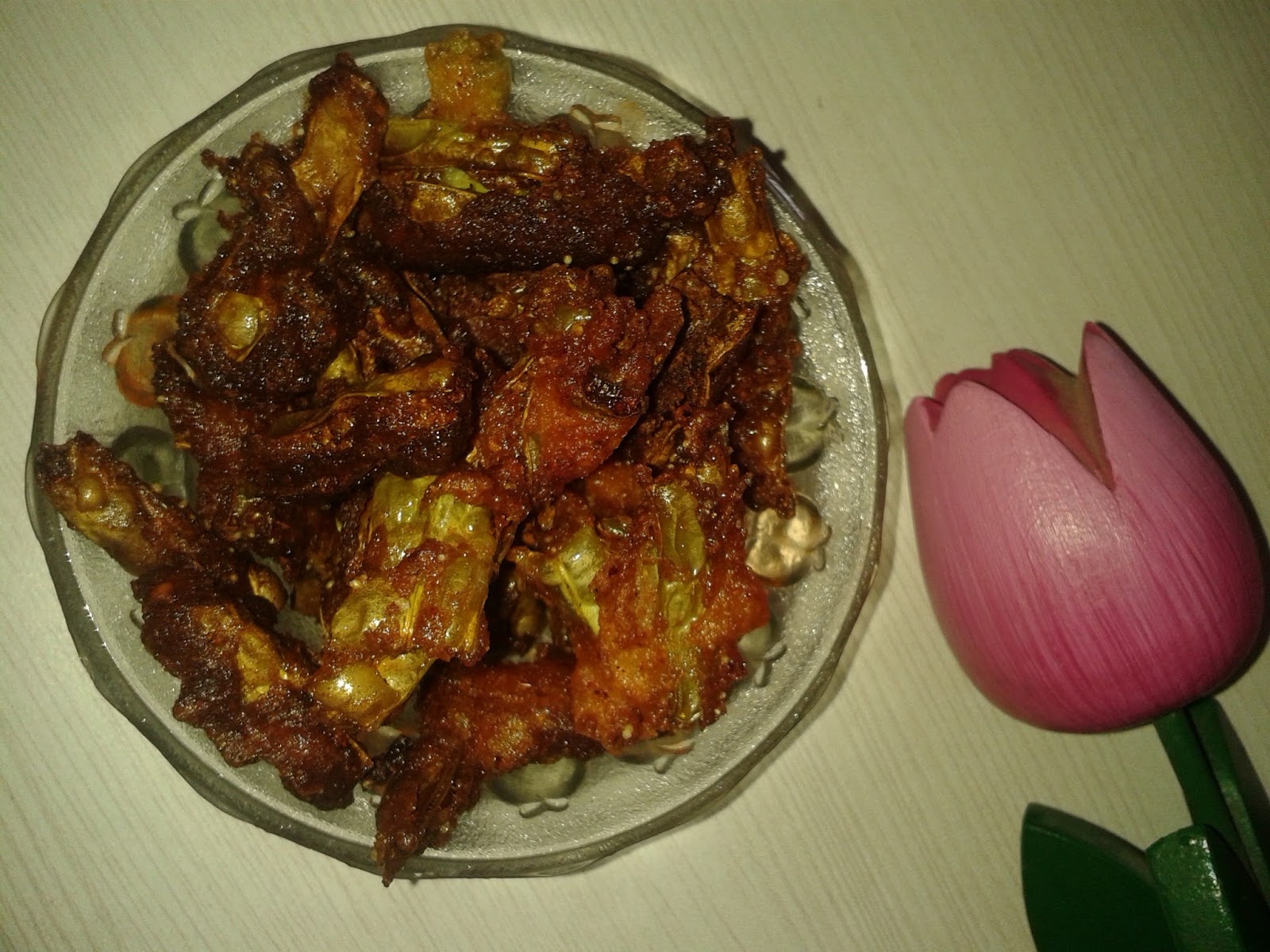 suma's cuisine CRISPY LONG BEANS FRITTERS