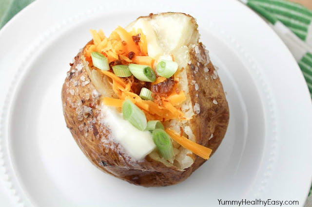 How to make the PERFECT baked potato right in the oven! It's simple, easy and the results are delicious! The softest skins with perfectly cooked insides! Let me show you how to do it...