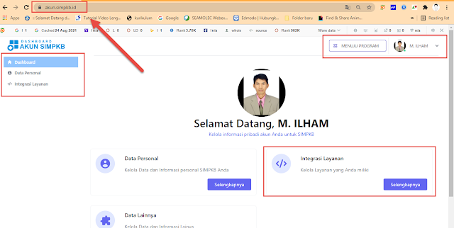 Pastikan Anda berada pada laman https://akun.simpkb.id/