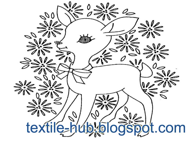 Textile hub sample embroidery drawings