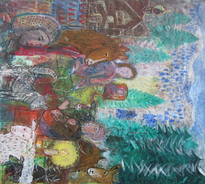 Dorikult "Schutzraum für Schafe" Vorstufen und neues Gemälde