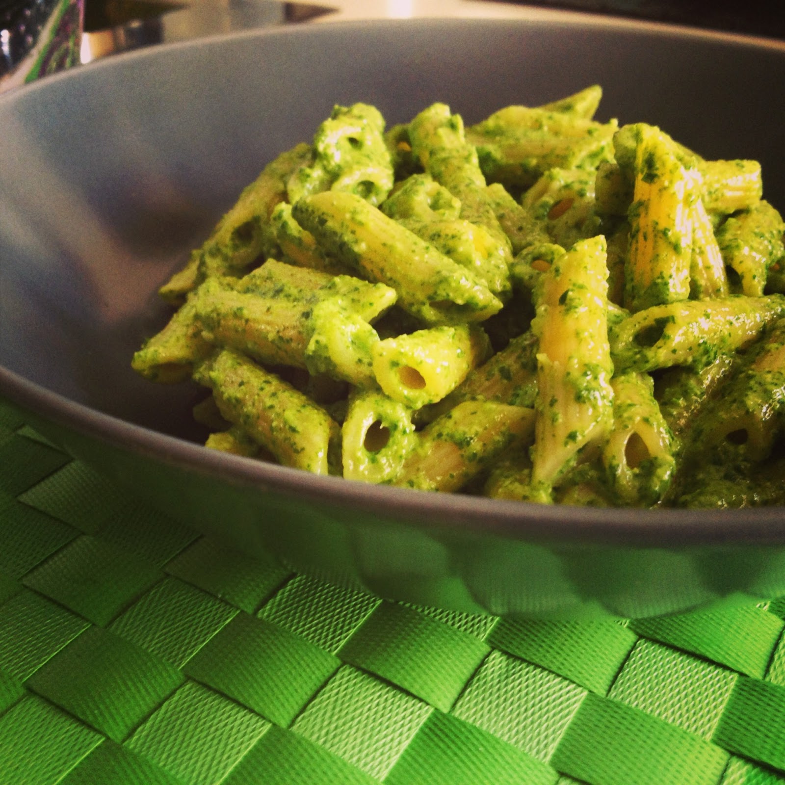 Pasta al pesto di rucola