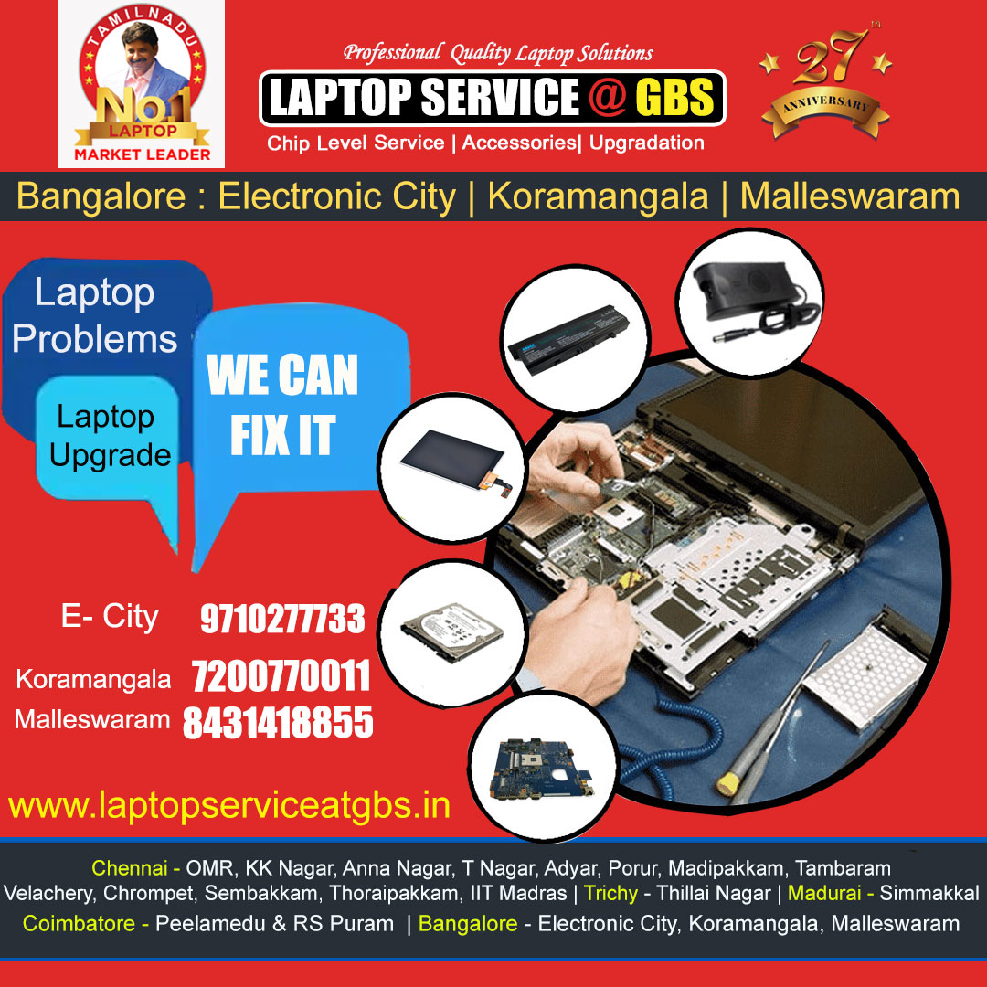 Laptop Service Centers in Bangalore