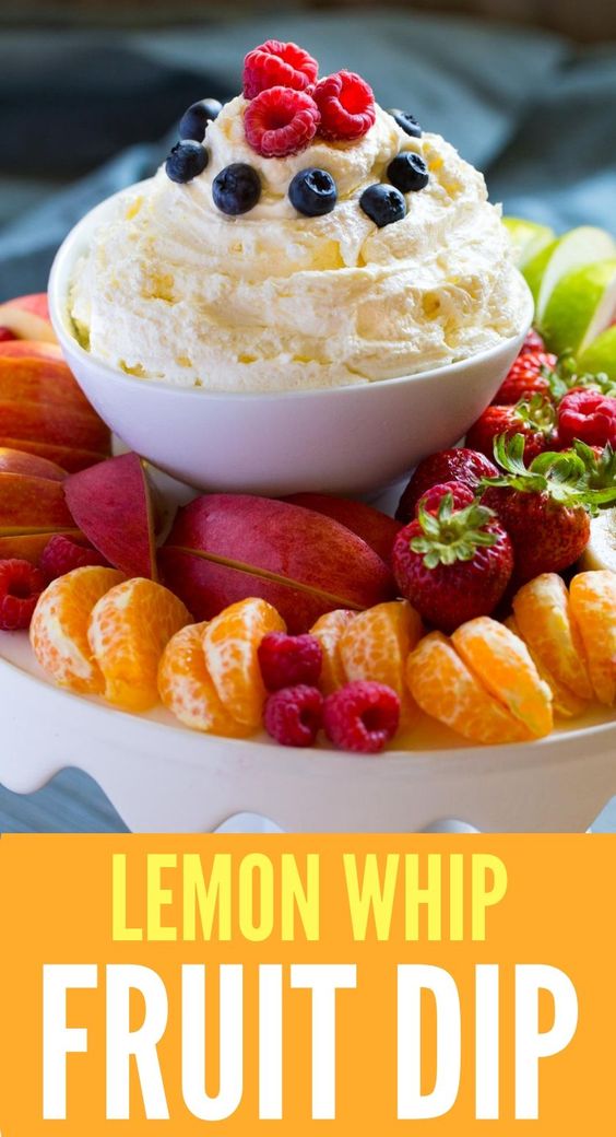 LEMON WHIP FRUIT DIP food delecious recipes