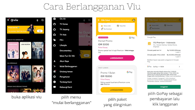 cara berlangganan viu dengan GoPay