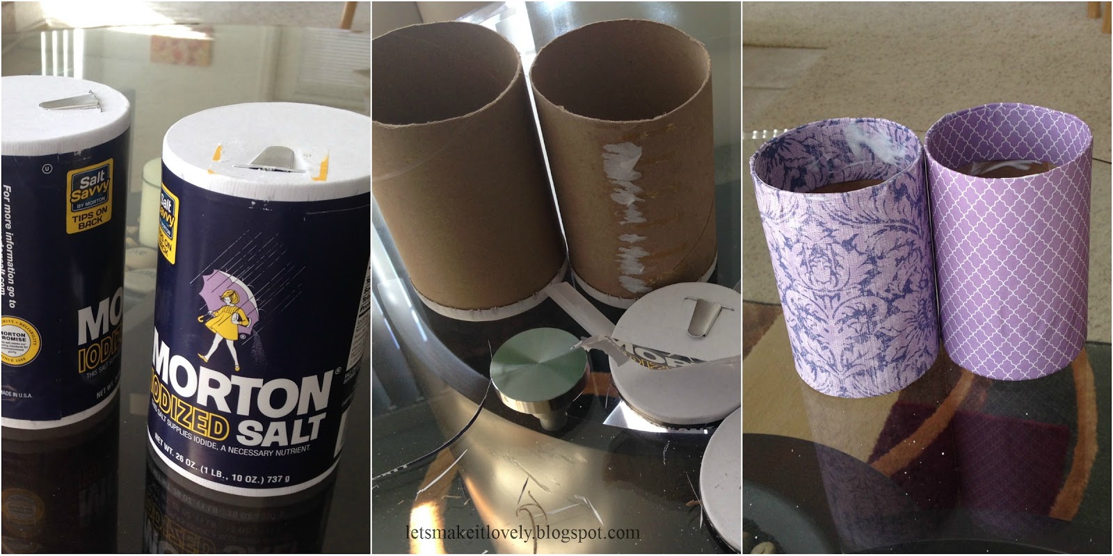 Let's make it lovely Reuse Salt Containers in your Style
