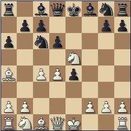 Partida de ajedrez Torán - Fuentes, posición después de 7.Cxe5!