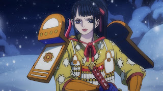 ワンピースアニメ 993話 | 残雪の菊の丞 お菊 | ONE PIECE KIKUNOJO OKIKU