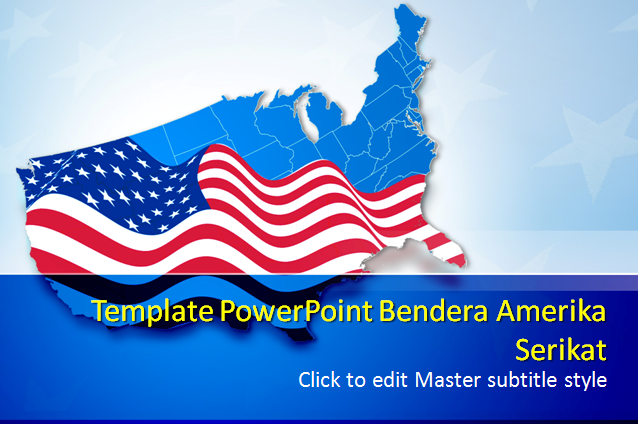 image:Slide 1 Template PowerPoint Bendera Amerika Serikat