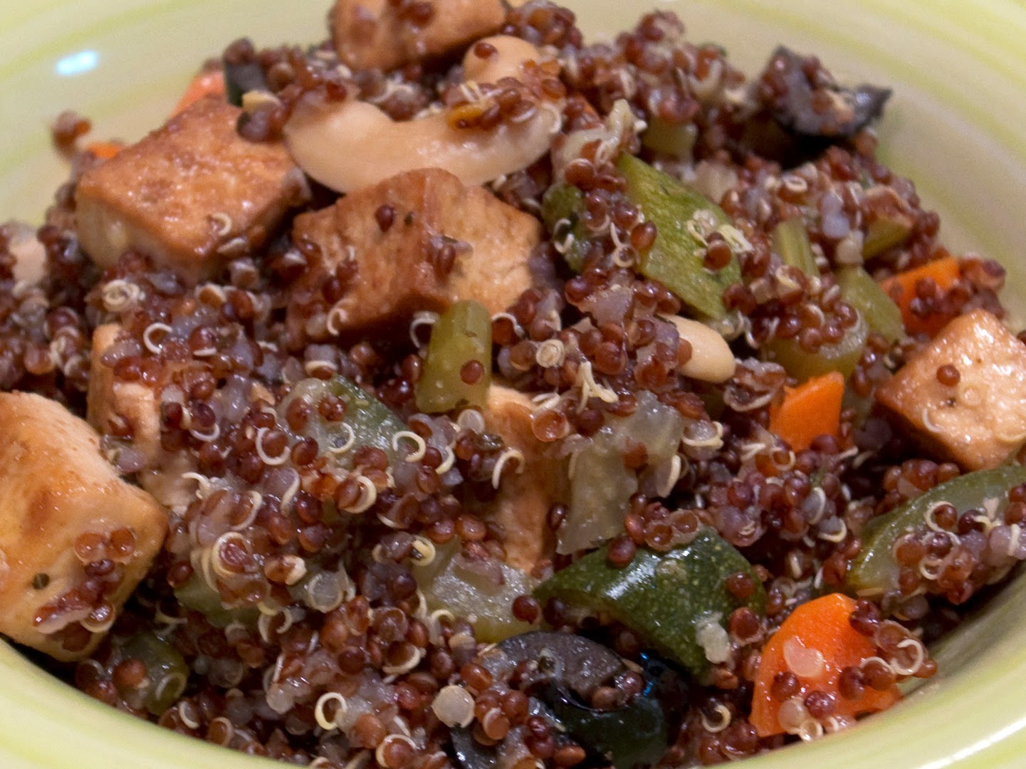 Vegan Family Home Cook Tofu Veggie Quinoa