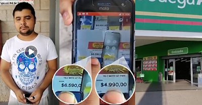 Joven de Cajeme le niegan compra celular a 7 pesos por error de Bodega Aurrera