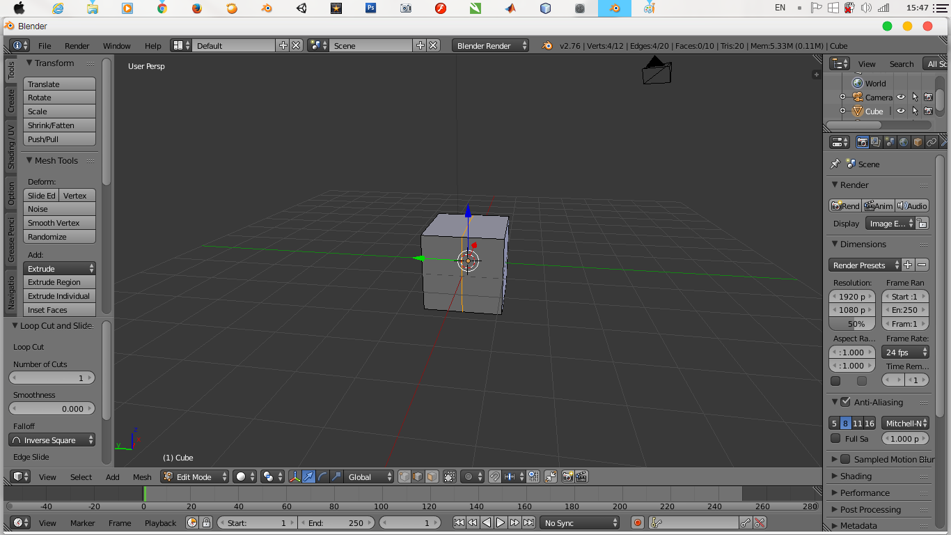 RCT : Tutorial Blender : Modeling pesawat tempur sederhana (simple ...