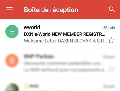S'inscrire en tant que membre DXN